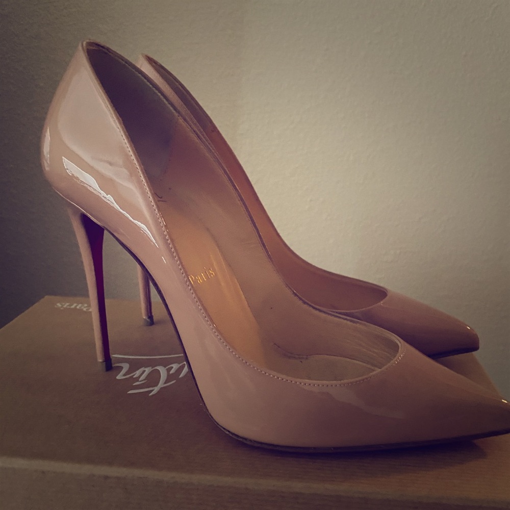 Christian Louboutin size 37.5 nude